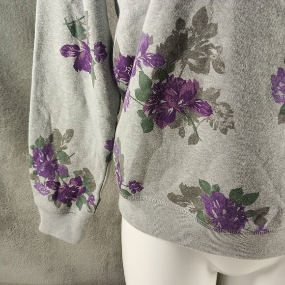 NWT KAREN SCOTT Floral Fleece Cozy Sweatshirt Pullover Small(4-6) Cotton Blend - Picture 5 of 13